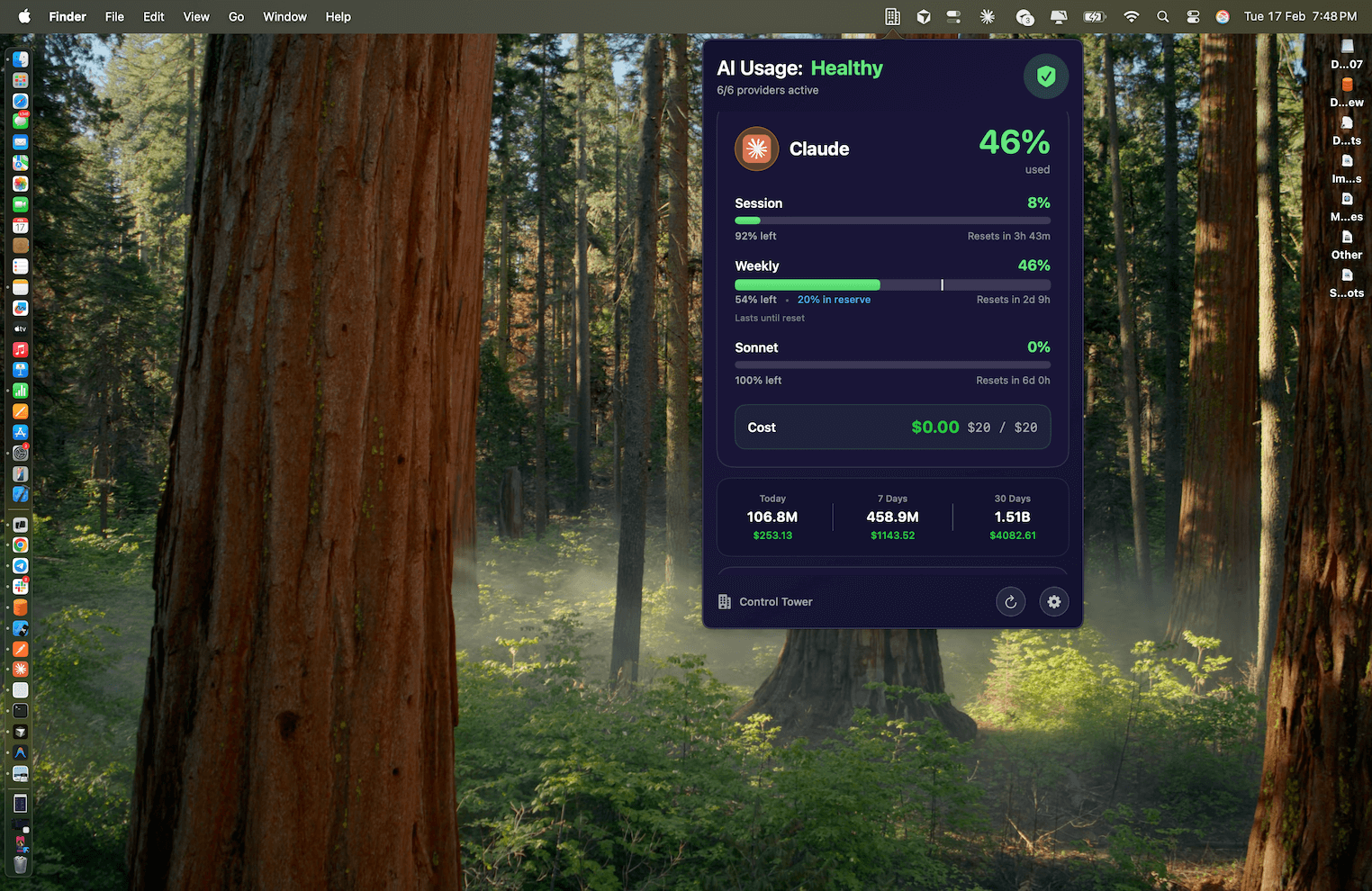 Control Tower on macOS